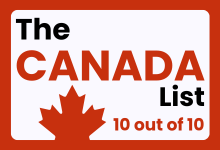 CANADA List Score 10/10 badge